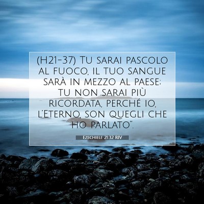 Ezechiele 21:32 Versetto della Bibbia Spiegato