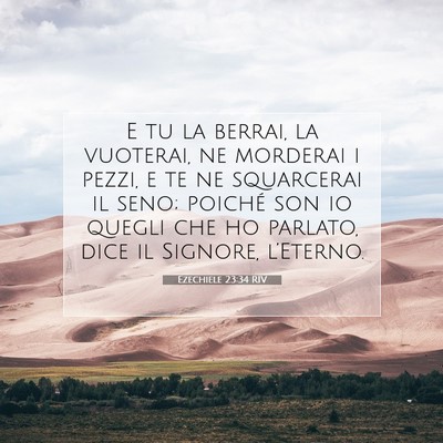 Ezechiele 23:34 Versetto della Bibbia Spiegato