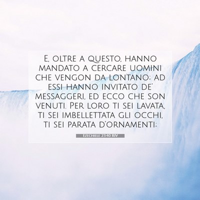 Ezechiele 23:40 Versetto della Bibbia Spiegato