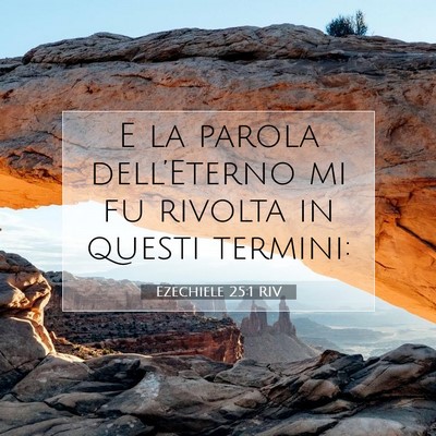 Ezechiele 25:1 RIV Immagine del Versetto della Bibbia