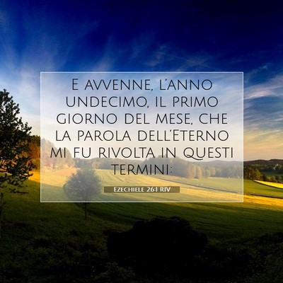 Ezechiele 26:1 RIV Immagine del Versetto della Bibbia