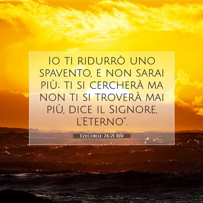 Ezechiele 26:21 Versetto della Bibbia Spiegato
