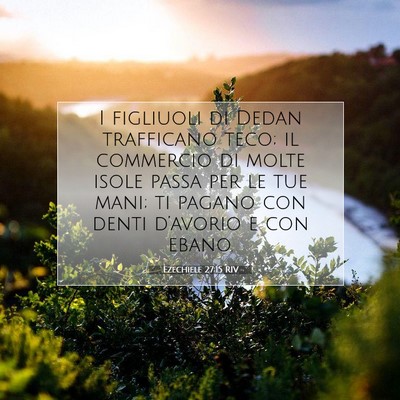 Ezechiele 27:15 Versetto della Bibbia Spiegato