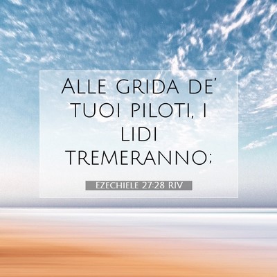 Ezechiele 27:28 Versetto della Bibbia Spiegato