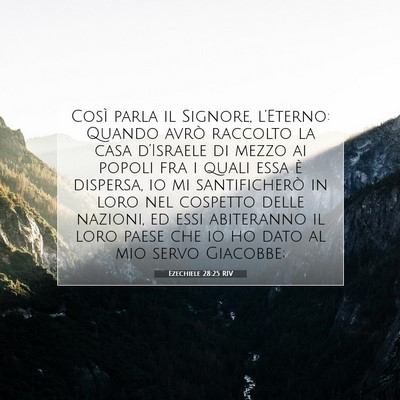 Ezechiele 28:25 Versetto della Bibbia Spiegato