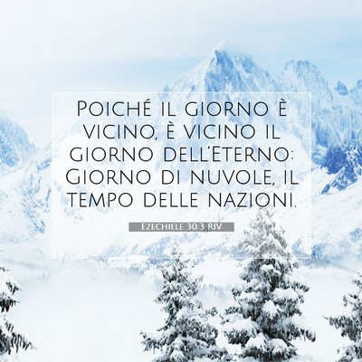 Ezechiele 30:3 RIV Immagine del Versetto della Bibbia