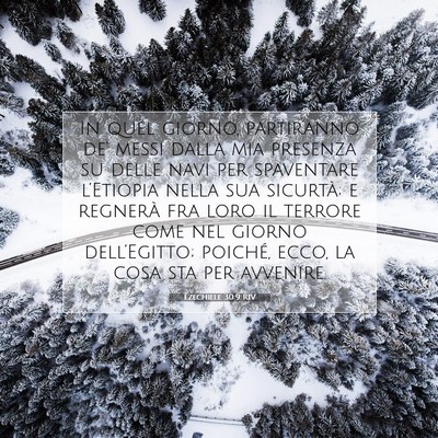 Ezechiele 30:9 RIV Immagine del Versetto della Bibbia