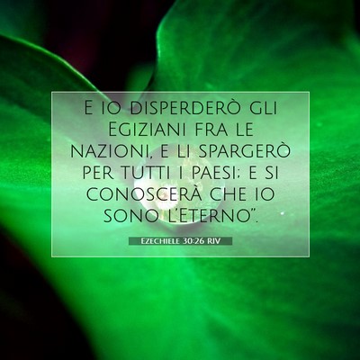 Ezechiele 30:26 Versetto della Bibbia Spiegato