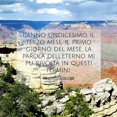 Ezechiele 31:1 RIV Immagine del Versetto della Bibbia