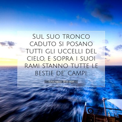 Ezechiele 31:13 Versetto della Bibbia Spiegato