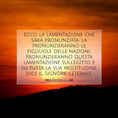Ezechiele 32:16 Versetto della Bibbia Spiegato