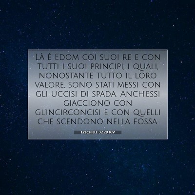 Ezechiele 32:29 Versetto della Bibbia Spiegato