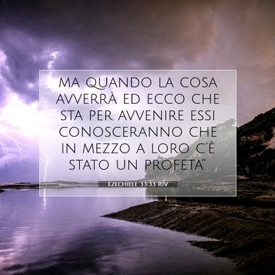 Ezechiele 33:33 Versetto della Bibbia Spiegato