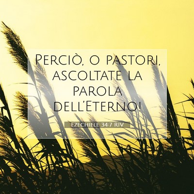 Ezechiele 34:7 Versetto della Bibbia Spiegato