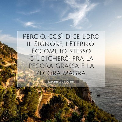 Ezechiele 34:20 Versetto della Bibbia Spiegato