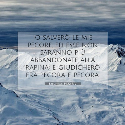 Ezechiele 34:22 RIV Immagine del Versetto della Bibbia