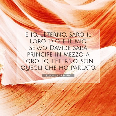 Ezechiele 34:24 RIV Immagine del Versetto della Bibbia
