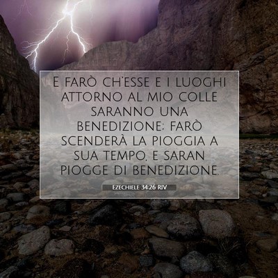 Ezechiele 34:26 RIV Immagine del Versetto della Bibbia