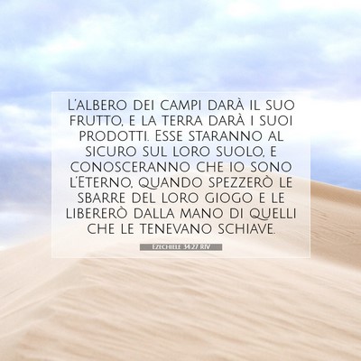 Ezechiele 34:27 Versetto della Bibbia Spiegato