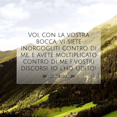 Ezechiele 35:13 Versetto della Bibbia Spiegato
