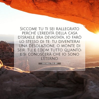 Ezechiele 35:15 RIV Immagine del Versetto della Bibbia