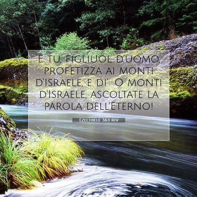 Ezechiele 36:1 RIV Immagine del Versetto della Bibbia
