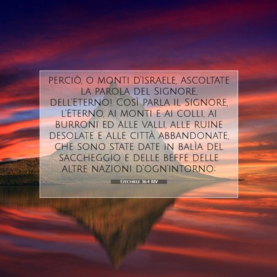 Ezechiele 36:4 RIV Immagine del Versetto della Bibbia