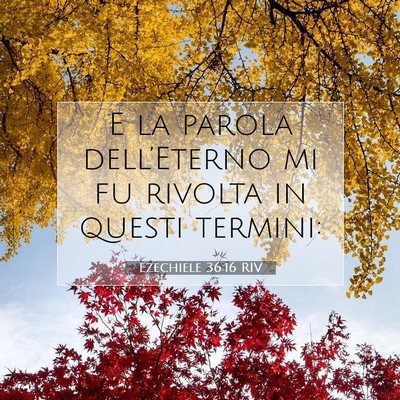 Ezechiele 36:16 Versetto della Bibbia Spiegato