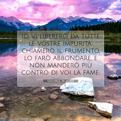 Ezechiele 36:29 RIV Immagine del Versetto della Bibbia
