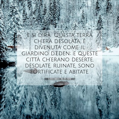 Ezechiele 36:35 Versetto della Bibbia Spiegato