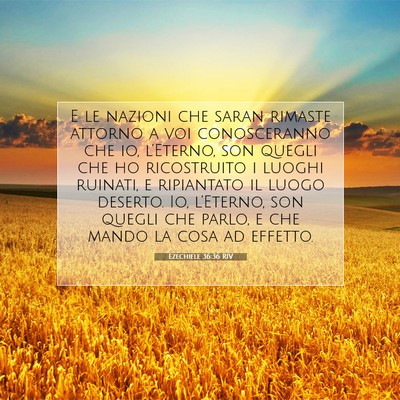 Ezechiele 36:36 RIV Immagine del Versetto della Bibbia