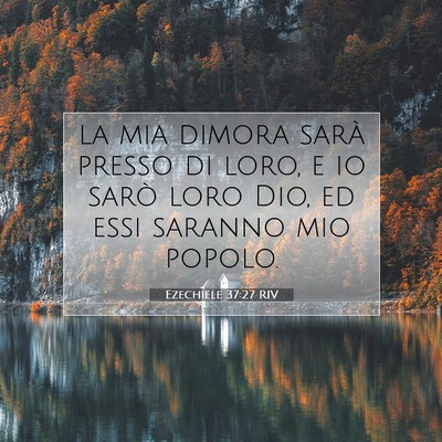 Ezechiele 37:27 RIV Immagine del Versetto della Bibbia
