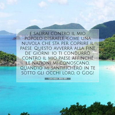 Ezechiele 38:16 RIV Immagine del Versetto della Bibbia
