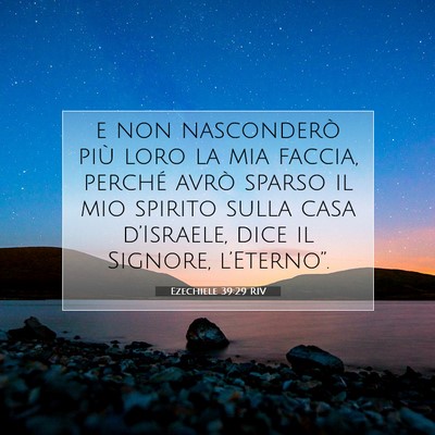 Ezechiele 39:29 Versetto della Bibbia Spiegato