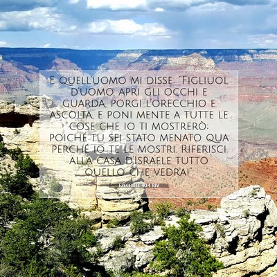 Ezechiele 40:4 RIV Immagine del Versetto della Bibbia