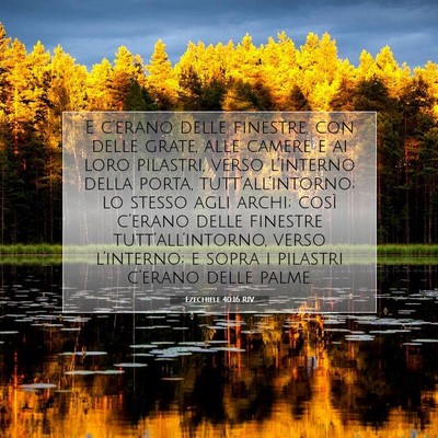 Ezechiele 40:16 Versetto della Bibbia Spiegato