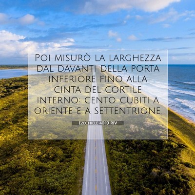 Ezechiele 40:19 Versetto della Bibbia Spiegato