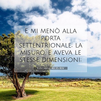 Ezechiele 40:35 Versetto della Bibbia Spiegato