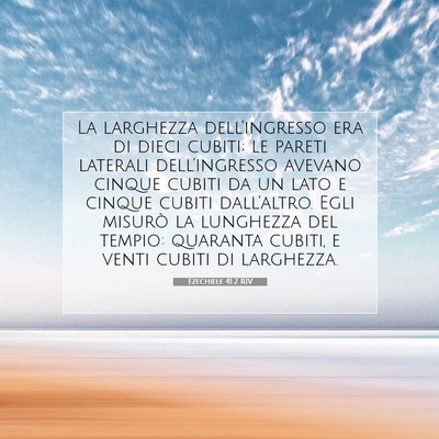 Ezechiele 41:2 Versetto della Bibbia Spiegato