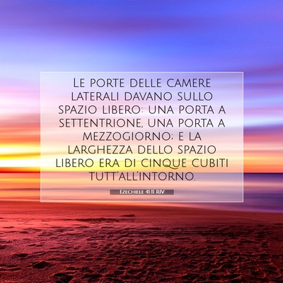 Ezechiele 41:11 Versetto della Bibbia Spiegato