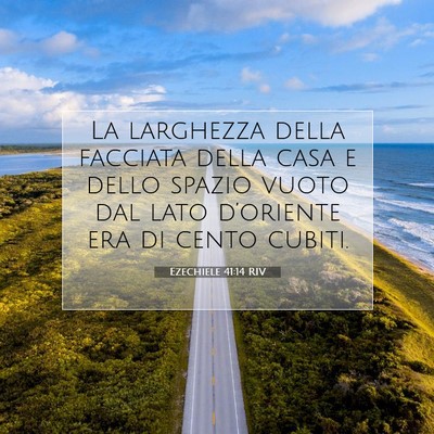 Ezechiele 41:14 Versetto della Bibbia Spiegato