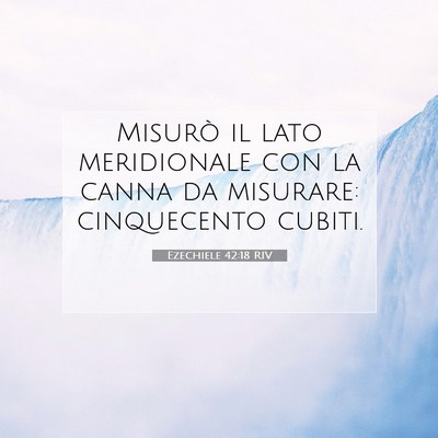 Ezechiele 42:18 Versetto della Bibbia Spiegato