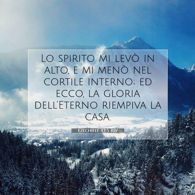 Ezechiele 43:5 RIV Immagine del Versetto della Bibbia