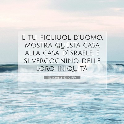 Ezechiele 43:10 Versetto della Bibbia Spiegato