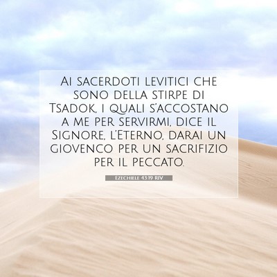 Ezechiele 43:19 Versetto della Bibbia Spiegato