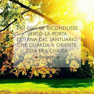 Ezechiele 44:1 Versetto della Bibbia Spiegato