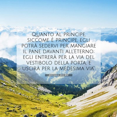 Ezechiele 44:3 Versetto della Bibbia Spiegato