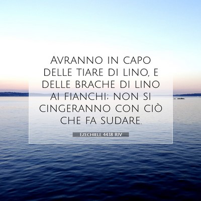Ezechiele 44:18 Versetto della Bibbia Spiegato