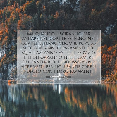 Ezechiele 44:19 Versetto della Bibbia Spiegato