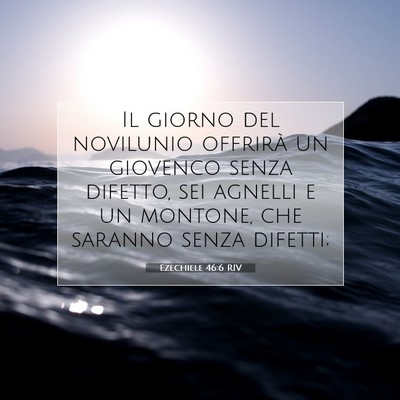 Ezechiele 46:6 RIV Immagine del Versetto della Bibbia